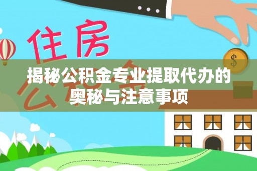 巴楚揭秘公积金专业提取代办的奥秘与注意事项