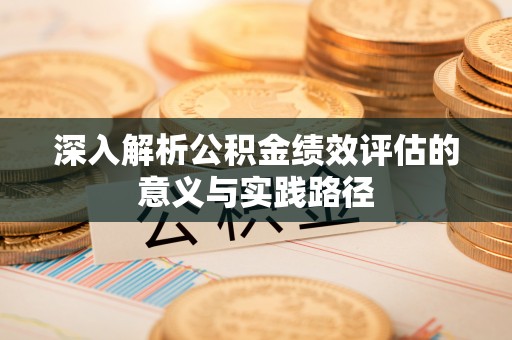 巴楚深入解析公积金绩效评估的意义与实践路径