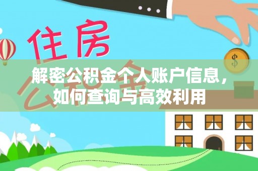 巴楚解密公积金个人账户信息，如何查询与高效利用