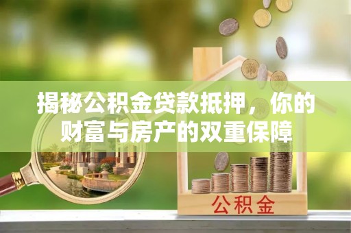 巴楚揭秘公积金贷款抵押，你的财富与房产的双重保障