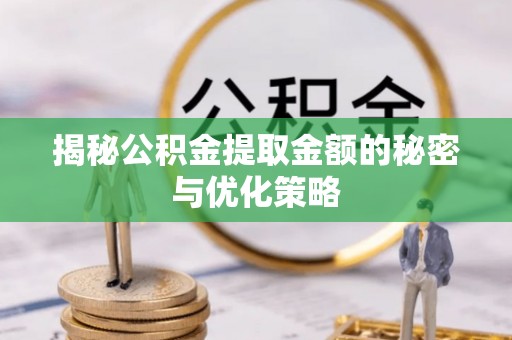 巴楚揭秘公积金提取金额的秘密与优化策略