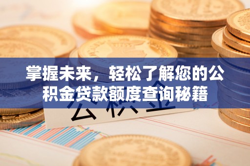 巴楚掌握未来，轻松了解您的公积金贷款额度查询秘籍