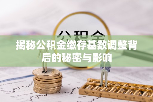 巴楚揭秘公积金缴存基数调整背后的秘密与影响