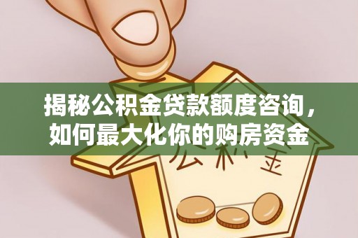 巴楚揭秘公积金贷款额度咨询，如何最大化你的购房资金