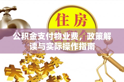 巴楚公积金支付物业费，政策解读与实际操作指南