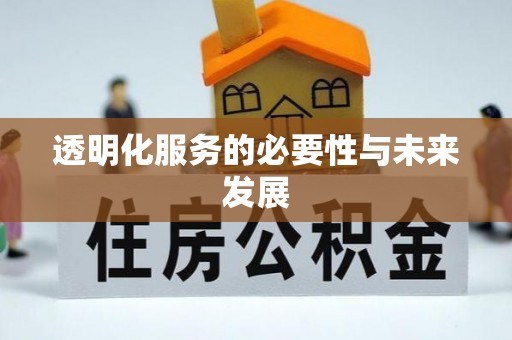 巴楚透明化服务的必要性与未来发展