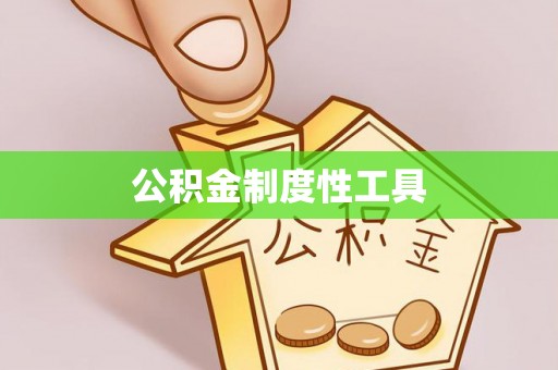 巴楚公积金制度性工具