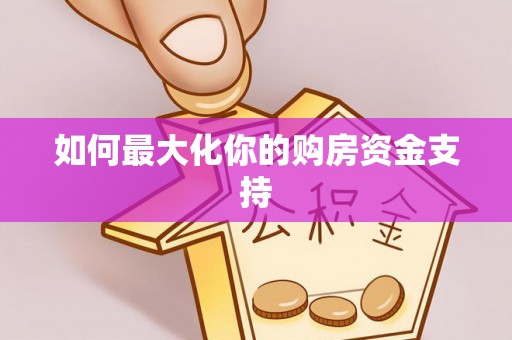 巴楚如何最大化你的购房资金支持