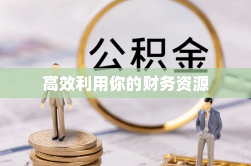 巴楚高效利用你的财务资源