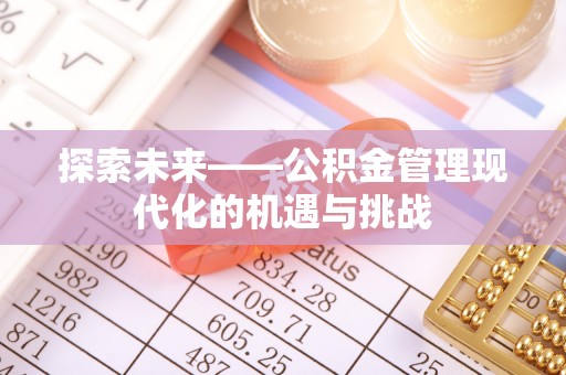 巴楚探索未来——公积金管理现代化的机遇与挑战